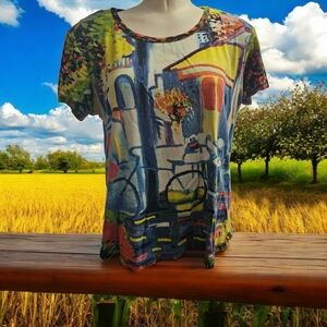 Soft cotton, fun summer t-shirt Large